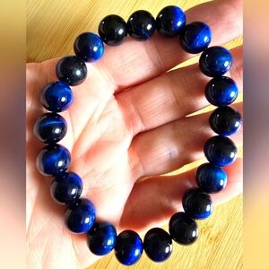 10mm Blue Tiger Eye Bracelet On Sale 🥳🎁🔥